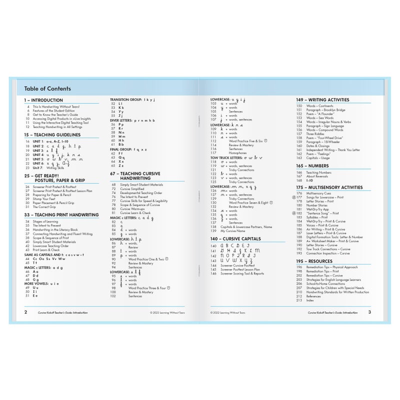Learning Without Tears, Cursive Kickoff, Teacher's Guide, Age 7+, 2nd Grade+, Handwriting Practice, School & Home, Language Arts, Tutoring, Sensory - Image 2